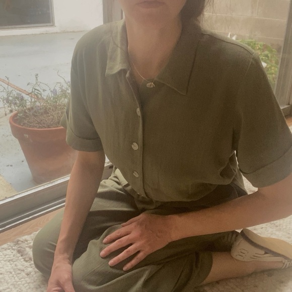 nlt Made in LA Olive Jumpsuit, Size M, NWOT Sample Sale - Picture 3 of 9